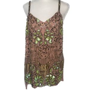 Topshop Beaded Tank Top - Womens 8